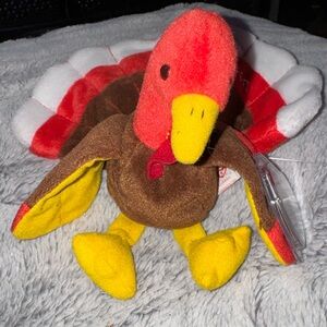 Rare Ty Beanie Babies Gobbles The Turkey